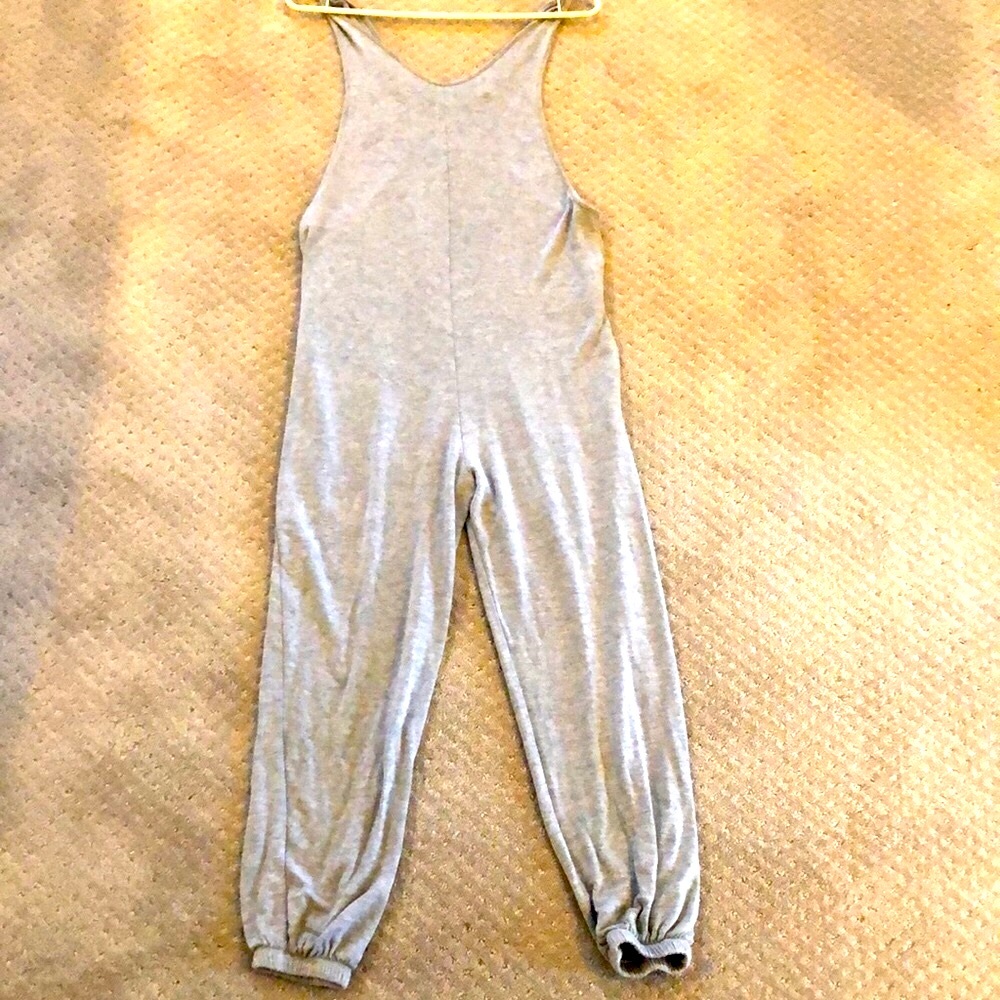 Antistar gray jersey knit jumpsuit S